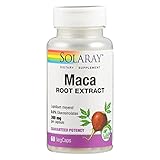 SOLARAY Maca-Extrakt 300mg pro Kapsel 60 Kapseln vegan glutenfrei ohne Gentechnik laborgeprüft Nahrungsergänzungsmittel mit Maca