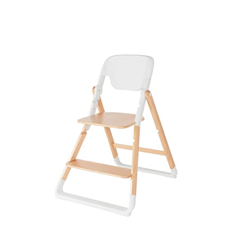 Ergobaby Evolve Toddler Chair Hochstuhlbasis Ergonomischer Stuhl für Kleinkinder Mitwachsend ab ca. 36 Monate, Höhenverstellbarer Kinderstuhl Treppenstuhl in Holzausführung, Natural Wood