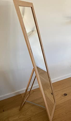 your-homestyle deko-werk24 Standspiegel Emelia 40 x 160 cm Holz foliert Ganzkörperspiegel Mirror (Eiche braun)