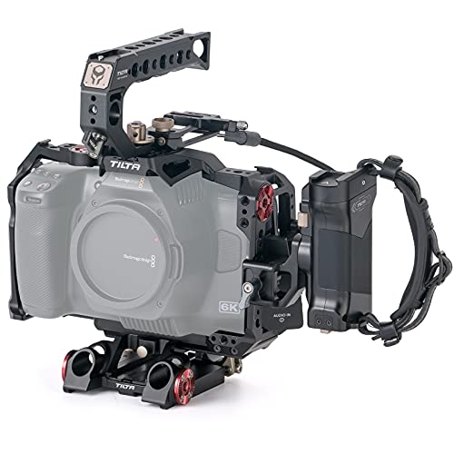 Tilta Erweitertes Kit kompatibel mit BMPCC 6K Pro Full Camera Cage Abnehmbares Design Leicht Kompakt Langlebig Einfache Installation Schwarz TA-T11-A-B
