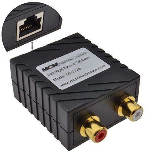 Audio Absender Hinüber LAN CAT5 Ethernet Kabel Cinch Chinch Extender 150 m [150 Meter]