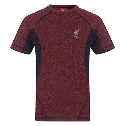 Liverpool FC - Jungen Trainingstrikot - Offizielles Merchandise - Rot meliert - 6-7 Jahre