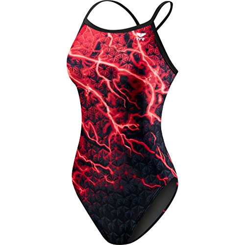 TYR Damen Illume Diamondfit Swim Suit, Rouge, 38