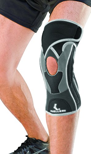 Mueller HG 80 Premium - Kniebandage für den Sport - gepolstert - Unterstützung bei Bänderverletzungen - Groß