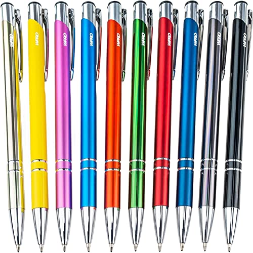 WPRO Kugelschreiber Set Cosima [20-Stück Packung] aus Metall, Hochwertig, Edel, Farbenmix