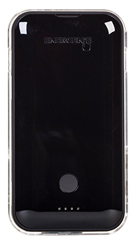 Energenie ChargeGenie 2800mAh MFI Lightning Gel Pad Tragbares Drahtloses Ladegerät Externer Akku Powerbank Kompatibel mit Apple iPhone 5/5C/5S/SE/6/6 Plus/6s/6s Plus, iPad Mini/Pro, und iPod Touch 5. Generation und später - Schwarz