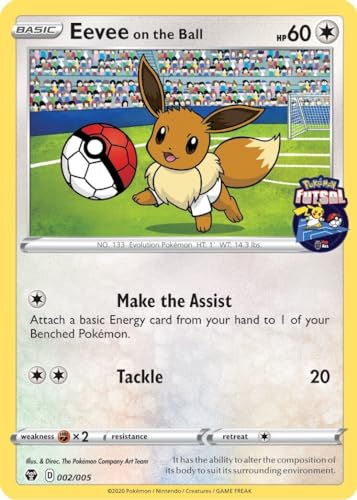 Eevee On The Ball 002/005 - Futsal Promo Sealed - Pokémon TCG