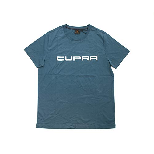 Seat 6H1084200EIBJ T-Shirt Rundhals Cupra Schriftzug, Petrol blau, Größe XXL