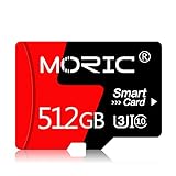 512GB Micro SD Karte High Speed SD Card Card Card Class 10 Speicherkarte mit Adapter für Smartphone Überwachungskamera Tachograph Tablet Computer