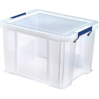 BANKERS BOX ProStore Aufbewahrungsbox mit Deckel 36 Liter aus Plastik (Innenmaße 30 x 37 x 31cm), 4 Stück