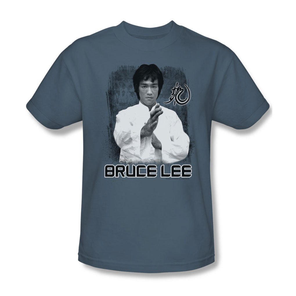 Bruce Lee - Konzentrieren Sie Adult T-Shirt in Slate, XXX-Large, Slate