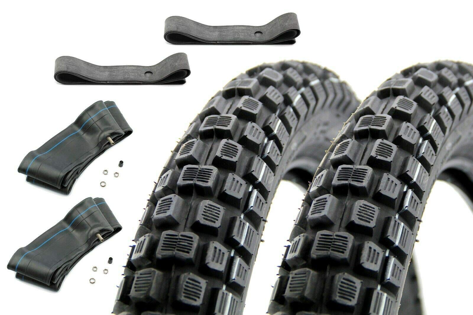 SET 2x Vee Rubber Moped Reifen 2,75 x 16 Zoll 46J Profil VRM186 inklusive 2x Schlauch und 2x Felgenband