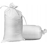 rg-vertrieb Getreidesäcke PP Bändchengewebesäcke Erntesack Kartoffelsack Weiß Transportsack Lagersack Sandsäcke (60 x 105 cm - 100 Stück)