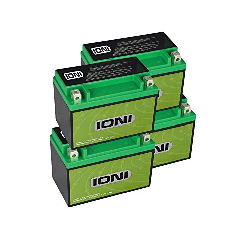 1 Paket (9 STK.) - Batterie 12V 4Ah AGM IONI (ähnlich YTX4L-BS) Rollerbatterie (versiegelt/wartungsfrei)