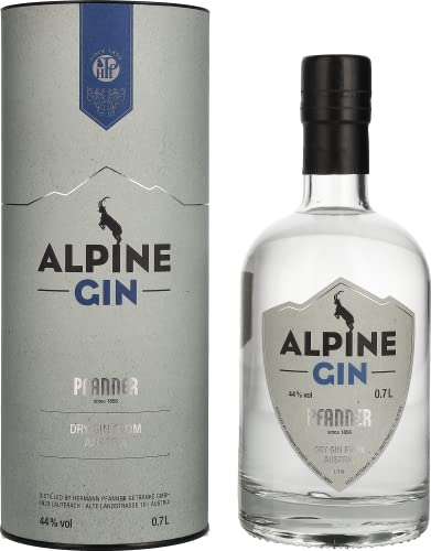 Alpine Pfanner Dry Gin 44% Volume 0,7l in Geschenkbox