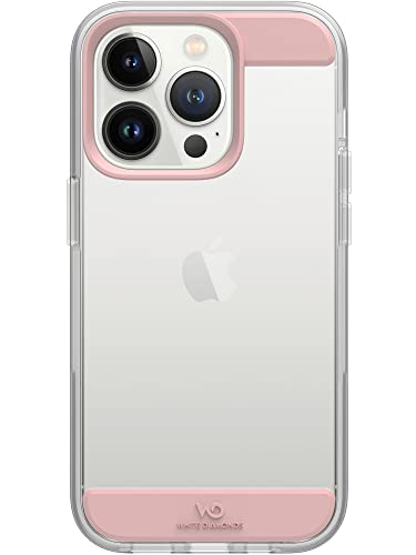White Diamonds - Handyhülle Case Transparente Hülle Passend für Apple iPhone 14 Pro I Durchsichtig (Rose Gold)