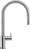 SCHOCK Küchenarmatur Hekate Chrom – Hochdruck Armatur mit ausziehbarer Schlauch-Braus und Umschaltmöglichkeit zwischen Brause- und Strahlfunktion