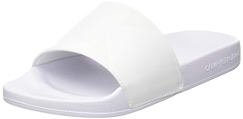 Calvin Klein Damen Slide Ny Seasonal Mono Wn Rutsche, Bright White, 40 EU