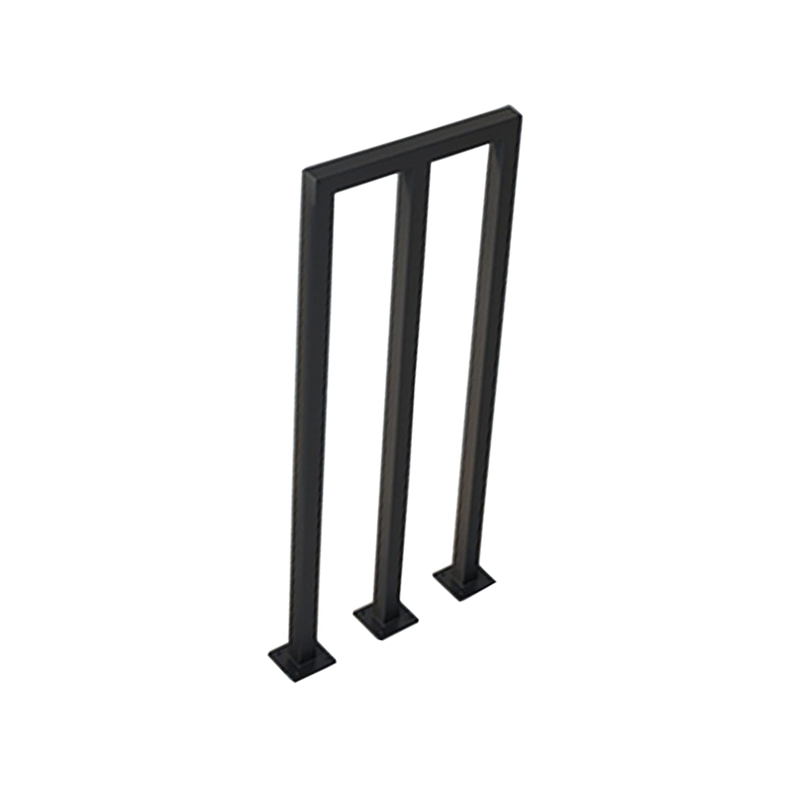 家具 MAZHONG M-förmige Schmiedeeiserne Treppengeländer Nordic Moderner Schwarz Treppe Handlauf Rutschfester Dekorativer Zaun für Outdoor, Villa, Garten, Bar Leicht Zu Montieren(Size:55cm)