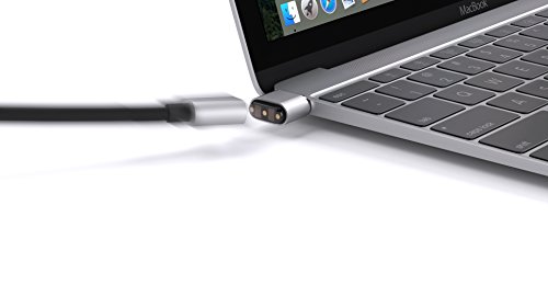 Griffin BreakSafe Magnetic Ladekabel für USB-C Geräte wie Apple MacBook 12" / Air 13,3" / iPad Pro 11" / iPad Pro 12,9" (3. Gen 2018) / Google Chromebook Pixel etc. [1,8m lang I Bis zu 60W (20V/3A)]