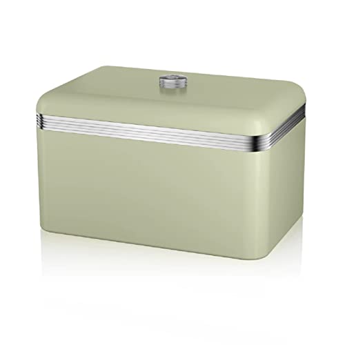 Swan Products Retro Bread Bin, Green by Swan Products