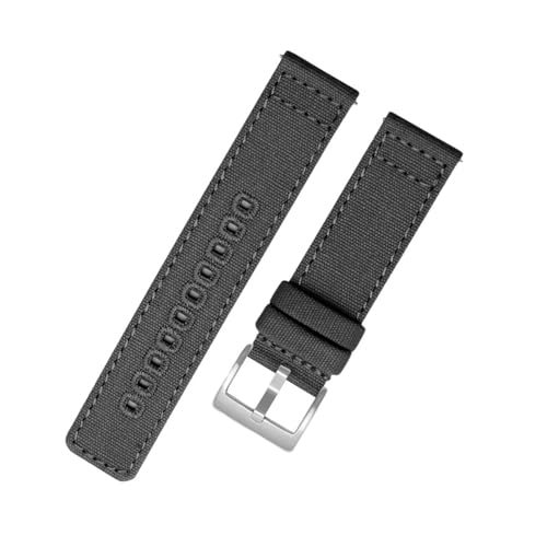 EFLAL 18/20/22mm verdicktes Nylon-Sportarmband, hautfreundliches Uhrenarmband mit Schnellverschluss-Federsteg, 18mm