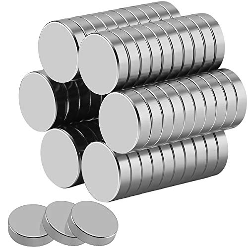 Wukong 30 Stück Stark Neodym Magnete,15mm x 4mm, für Whiteboard, Magnettafel, Magnetstreifen,Kühlschrank, Glas Magnetboards