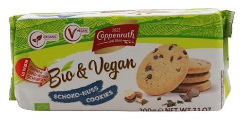 Coppenrath Bio & Vegan Schoko-Nuss Cookies, 7er Pack (7 x 200g)