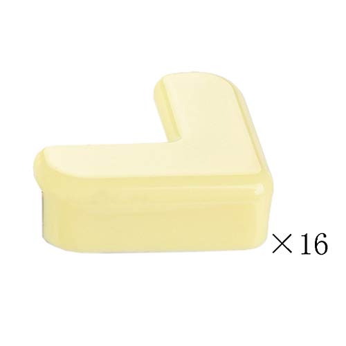 AnSafe Tischkantenschutz, Kieselgel Benutzt for Möbelkante Rechtwinklig Kind Sicherheit Schutz (7 Farben, 16 Stück) (Color : Yellow, Size : 16 pack)