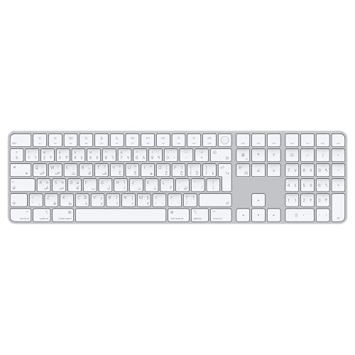 Apple Magic Keyboard mit Touch ID und Ziffernblock (für Mac mit Apple Chip) - Arabisch - Silber