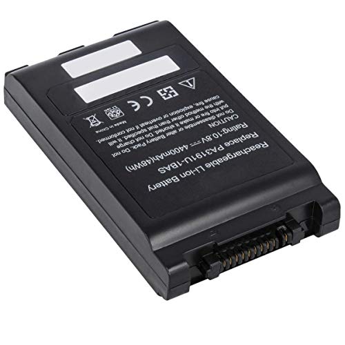 Akku kompatibel mit Toshiba Portege M200, M405, M700, M750, Satellite R10, Pro, Tecra M4 - ersetzt PA3128 Li-Ion 4400mAh 10,8V schwarz