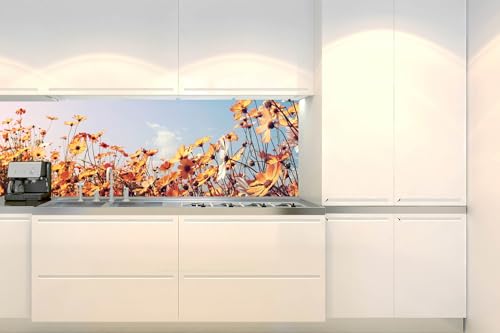 Dimex Küchenrückwand Folie Selbstklebend BLUMENWIESE 180 x 60 cm | Klebefolie - Dekofolie - Spritzschutz für Küche
