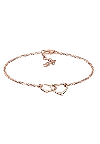 Diamore Armband Damen Armband mit Herz Symbol Liebe in 925 Sterling Silber mit Diamant (0.02 ct.)