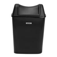 Katrin 92223 Damenhygiene-Abfallbehälter, 8 L, Schwarz