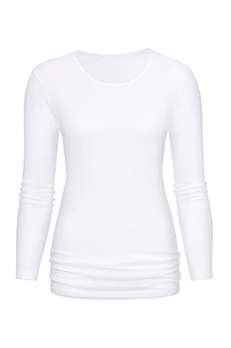 Mey Basics Serie Noblesse Damen Shirts 1/1 Arm Weiß 38