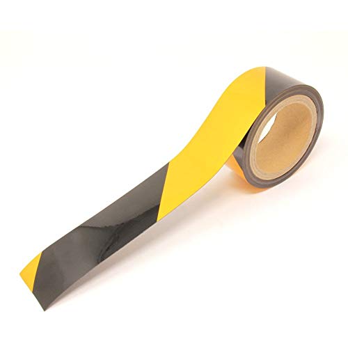 Magflex® Flexible Gelbe und Schwarz Magnetische Hazard - Warnband - 50mm Breit - 5M Länge - Packung von 5