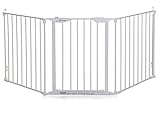 Dreambaby F2022BB Newport 3 Panel Adapta-Gate Türschutzgitter / Kaminschutzgitter (passend 85,5-200cm) weiß