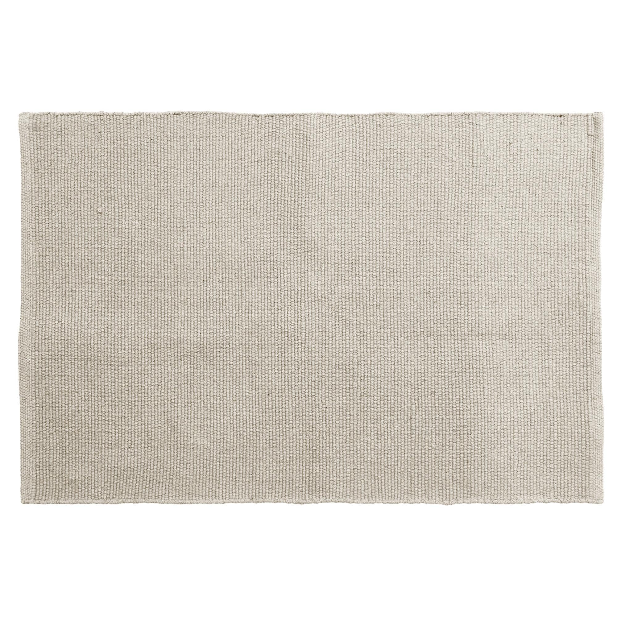Linnea Teppich, rechteckig, 60 x 90 cm, reine Baumwolle, Moorea, Beige, Natur