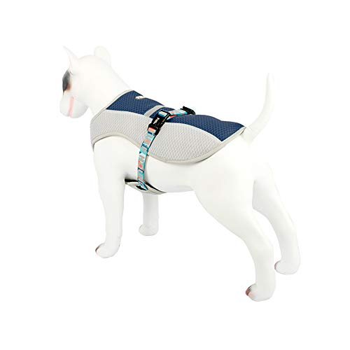 NashaFeiLi Hundegeschirr, Hundegeschirr, reflektierend, verstellbar, Mesh-Jacke für mittelgroße und große Hunde