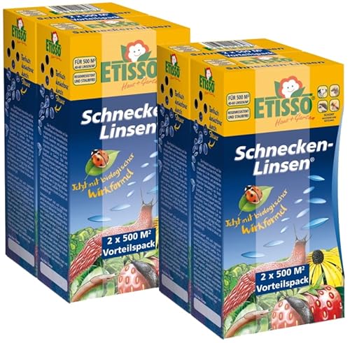 ETISSO® Schnecken-Linsen Sparpack 4 x 300 g + gratis 20g Kressesamen Sprint