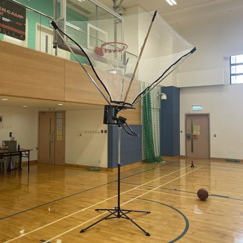 Basketball-Rebounder-Netzrücklaufsystem, Verstellbare Basketballball-Rücklaufbefestigung, Tragbarer Basketball-Schusstrainer, Verwendung Im Innen- Und Außenbereich