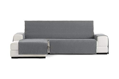 Eysa Loira Protect Wasserdichte und atmungsaktive Sofa überwurf, 65% Polyester 35% Baumwolle, grau, 290 cm.