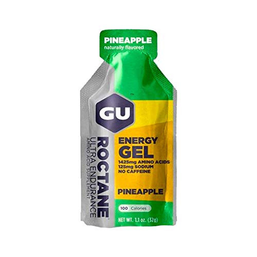 GU Roctane Ultra Endurance Energy Gel, Pineapple (Ananas), Box mit 24 x 32 g