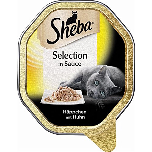 Sheba Selection Sauce Häppchen mit Huhn | 22 x 85g Katzenfutter
