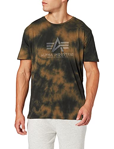 ALPHA INDUSTRIES Herren T-Shirt Basic Batik Brown (L)