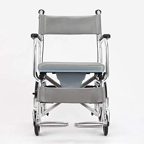 Krankenhauswagen, Versorgungsregal, leichter zusammenklappbarer Rollstuhl zum Fahren, Rollstuhl mit sitzendem alten Wagen, tragbare Multifunktionsbadewanne aus Aluminiumlegierung für Behinde