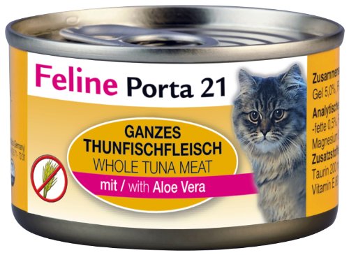Feline Porta 21 | Ganzes Thunfischfleisch mit Aloe Vera |24 x 90 g
