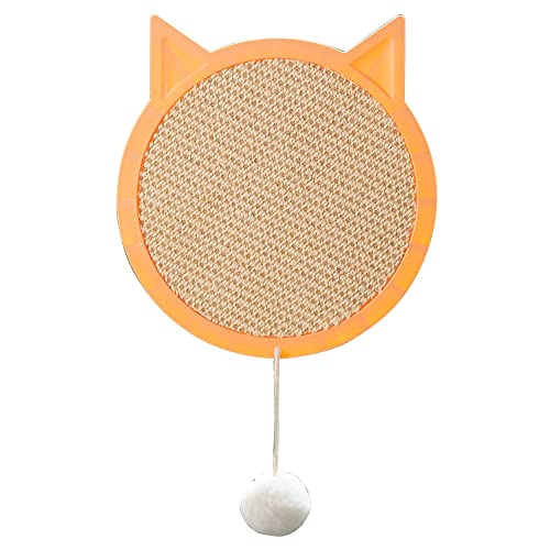LvSenLin Round Cat Scratching Board Sisal Cat Claw Protection Toys Cat Scratcher Wall Mounted Scratcher Pad for Climbing Cat Supplies