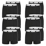 KTM by Freegun Boxershorts für Herren Unterwäsche Pant Men´s Boxer 12 er Multipack, Farbe:Black, Bekleidungsgröße:XL