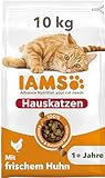 IAMS Indoor Katzenfutter trocken mit Huhn - Trockenfutter für Hauskatzen ab 1 Jahr, 10 kg